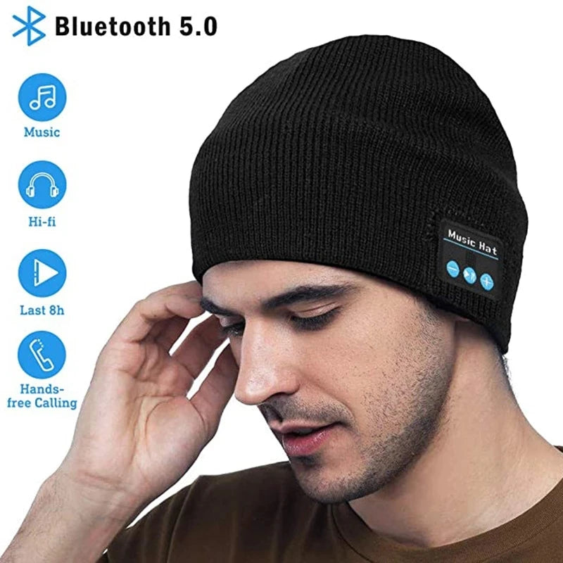 HypeDock Bluetooth Headphone Smart Cap Beanie